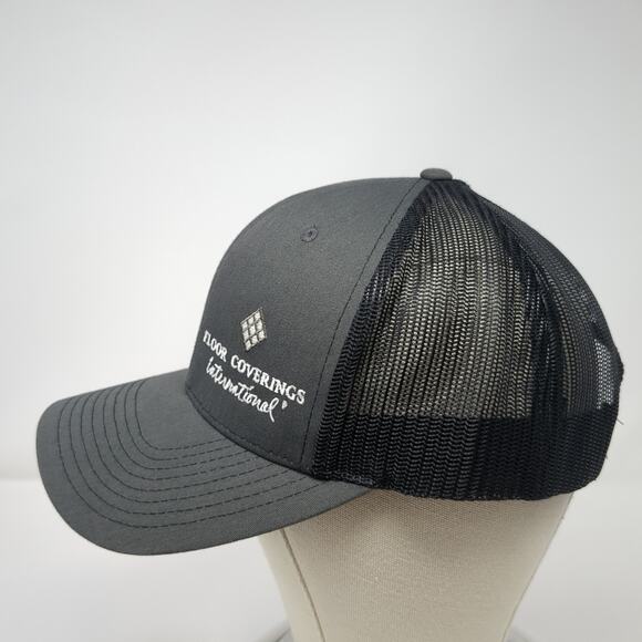 Floor Coverings International Snapbakc Trucker Hat Black One Size Richardson - Picture 3 of 10